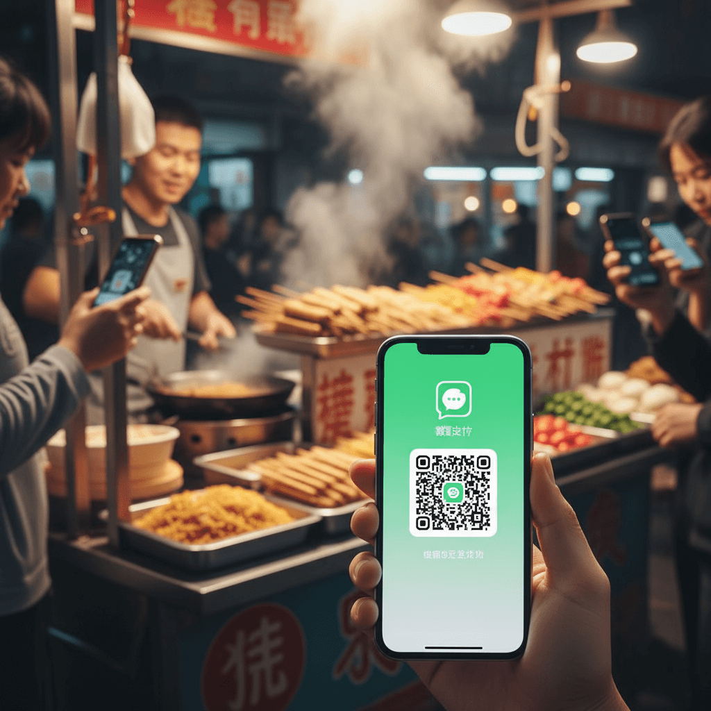 wechat-pay-qr-code-street-food-digital-payment-china